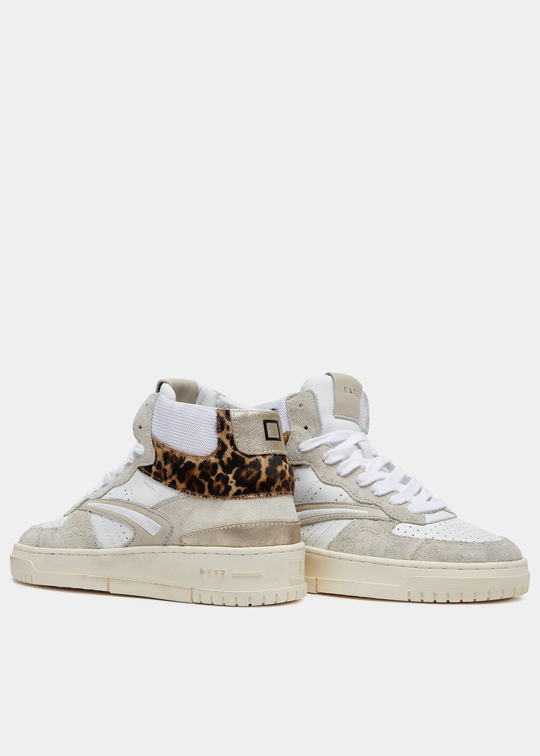 D.A.T.E.: TORNEO HIGH CALF WHITE-LEOPARD