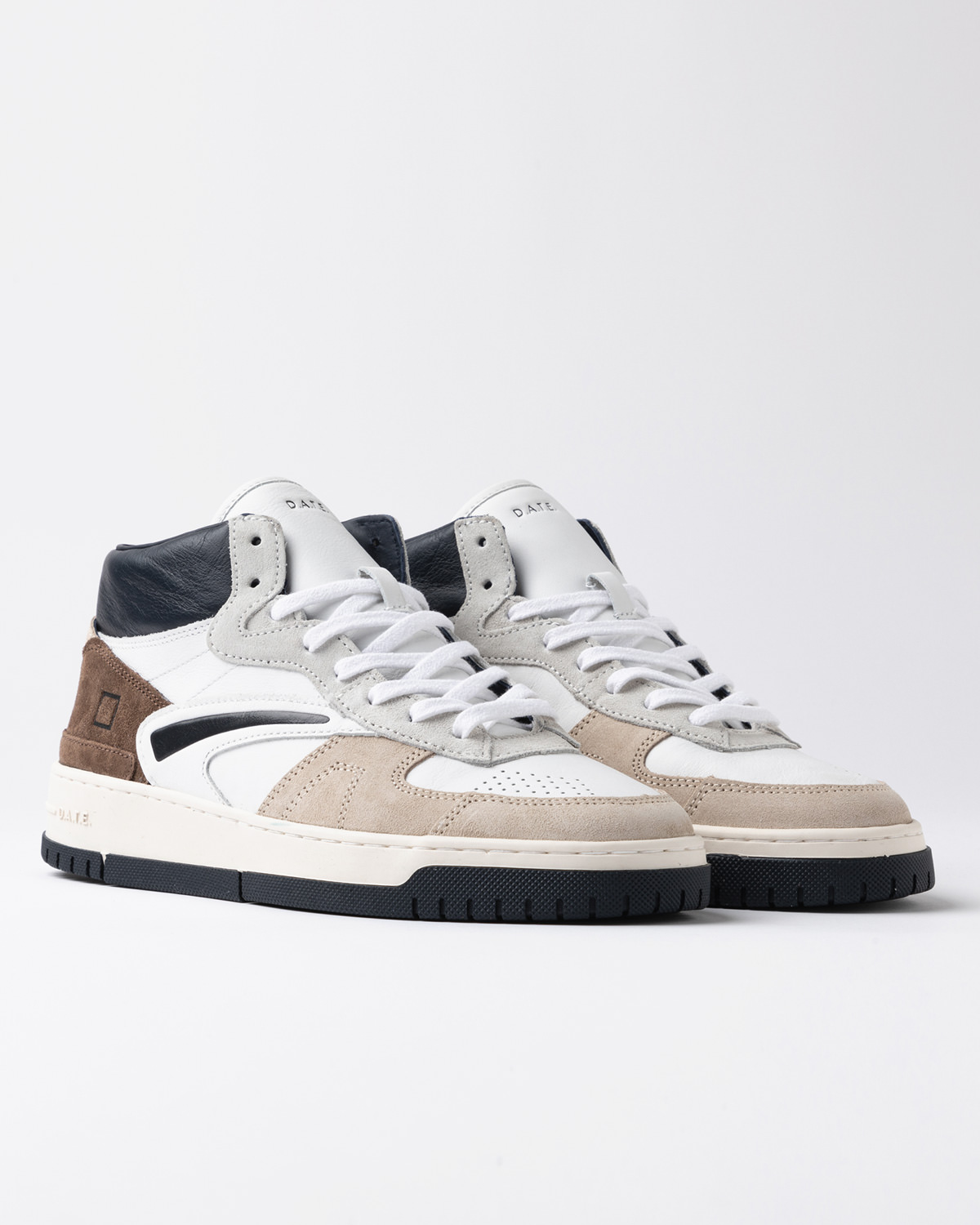 D.A.T.E.: TORNEO HIGH VINTAGE CALF WHITE-BROWN