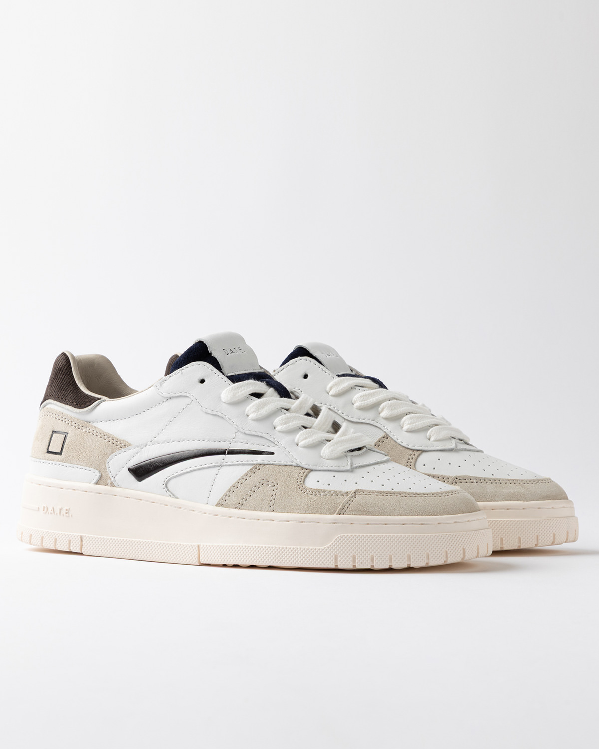 D.A.T.E.: TORNEO PURE CALF WHITE-BROWN