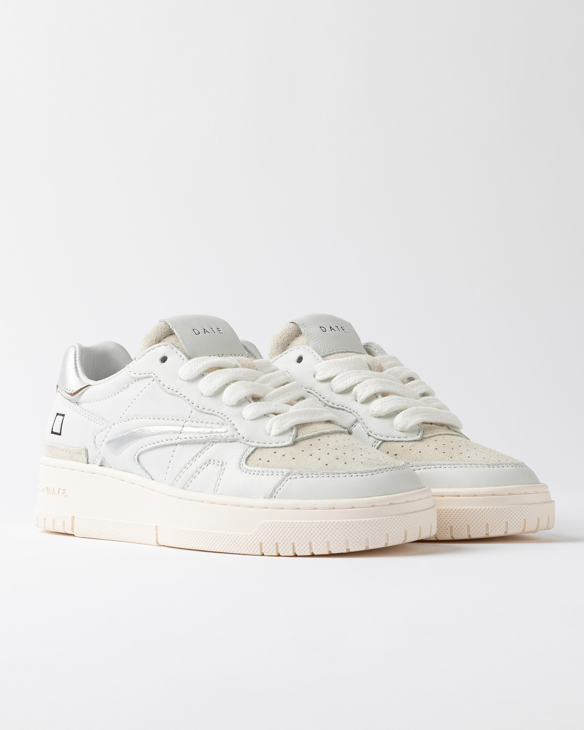 D.A.T.E.: TORNEO PURE CALF WHITE-SILVER