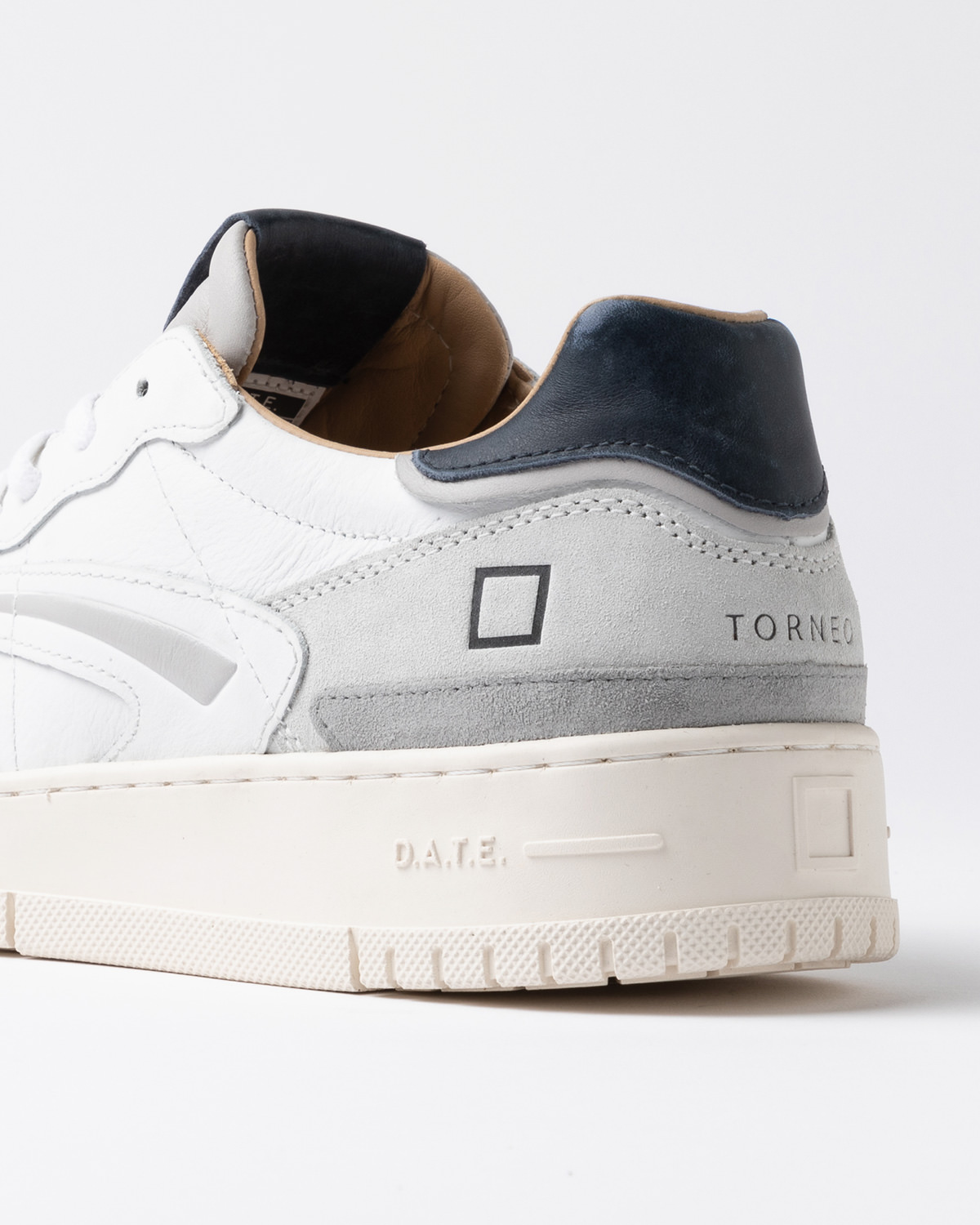 D.A.T.E.: TORNEO PURE VINTAGE CALF WHITE-BLUE