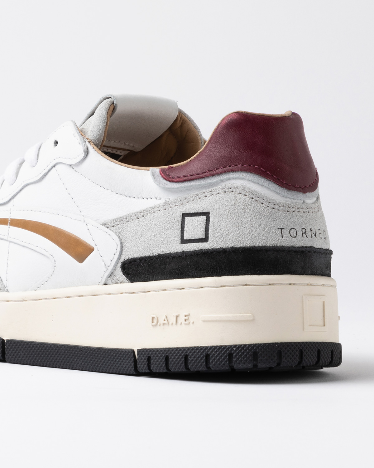 D.A.T.E.: TORNEO PURE VINTAGE CALF WHITE-BORDEAUX