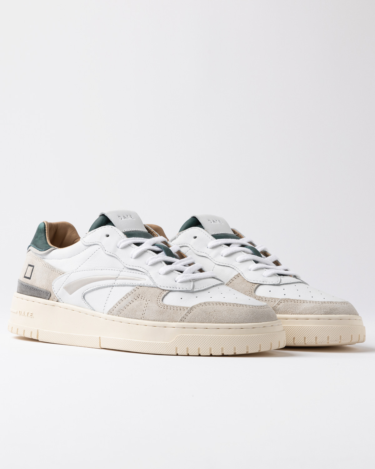 D.A.T.E.: TORNEO PURE VINTAGE CALF WHITE-GREEN