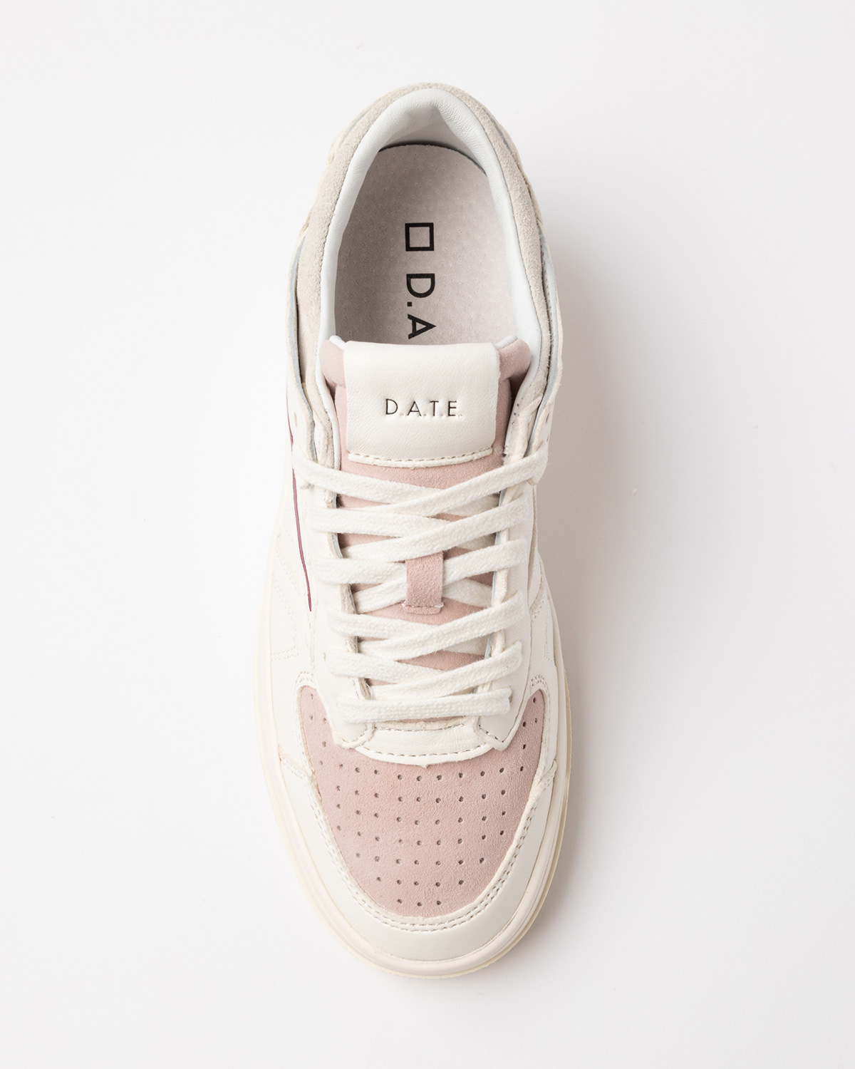 D.A.T.E.: TORNEO SOFT WHITE-BORDEAUX