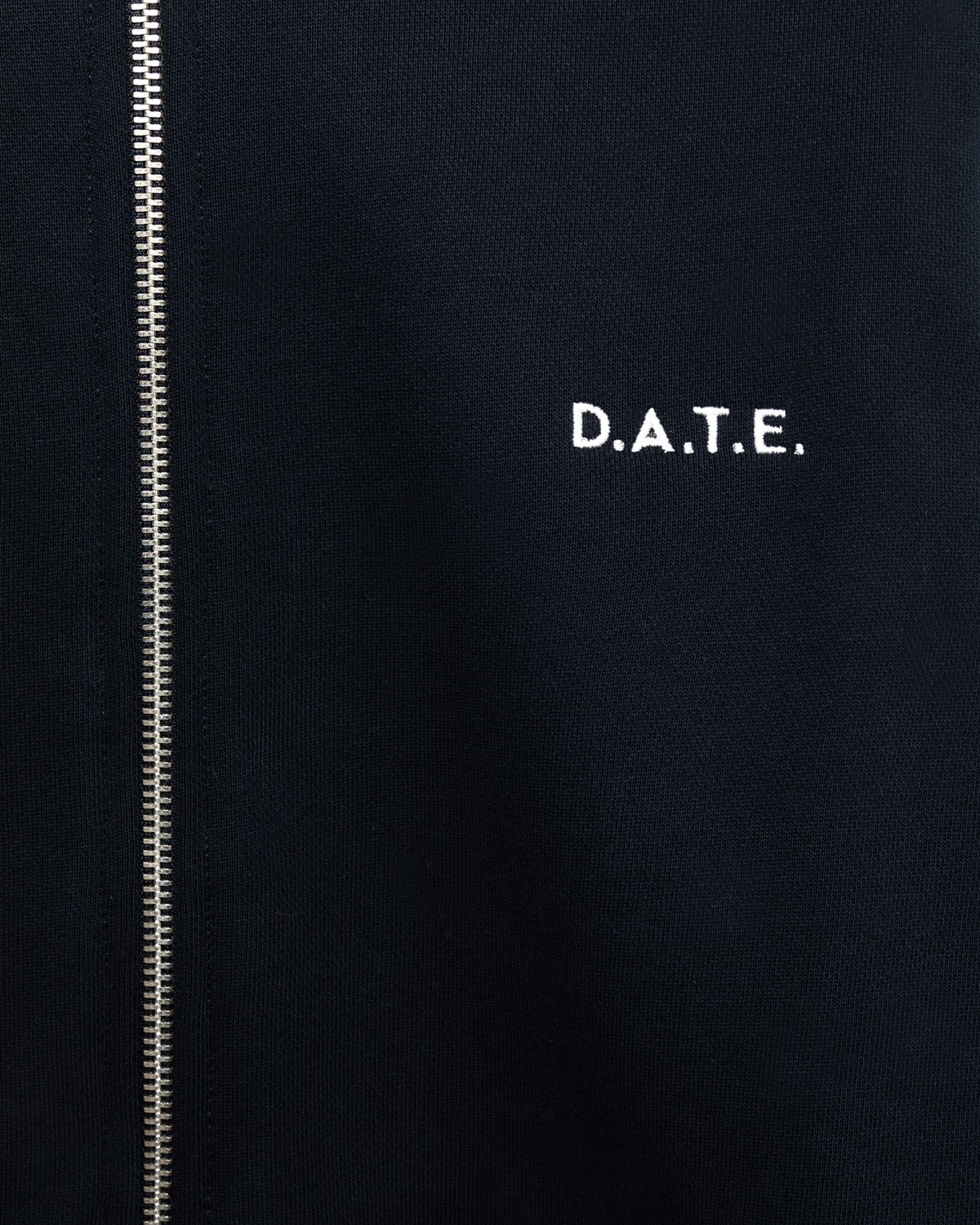 D.A.T.E.: ZIP HOODIE BASIC BLUE